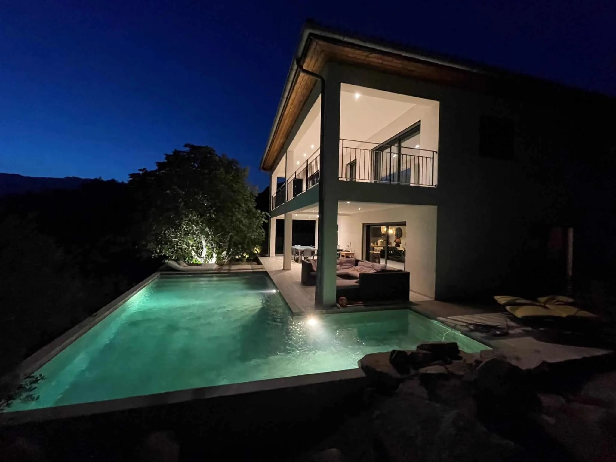 Rénovation complète et construction de piscine à Aix les Bains