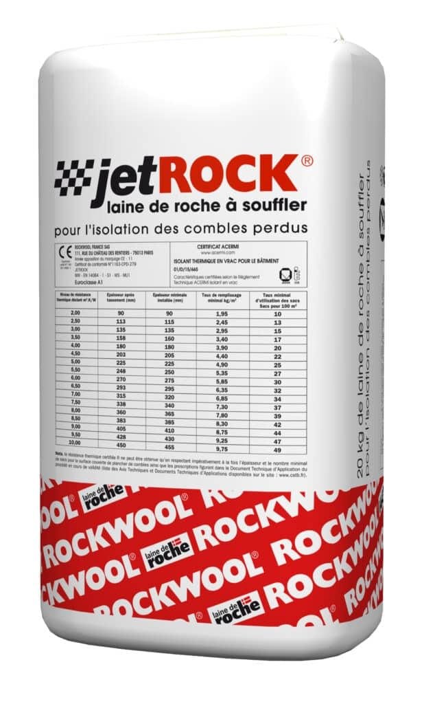 Laine de roche à souffler